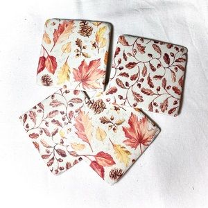 Holiday Fall coasters.